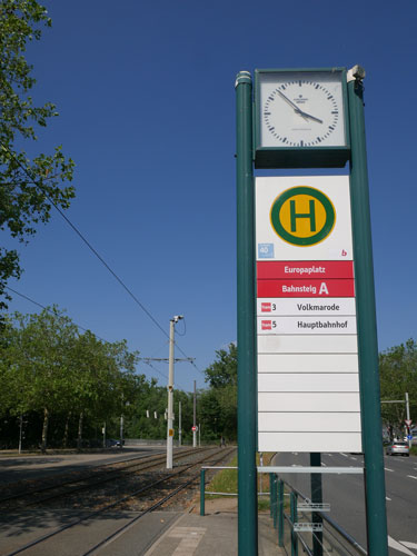 Haltestelle Europaplatz Bahnsteig A